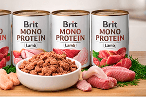 Brit Mono Protein — влажный корм для собак с одним источником животного белка