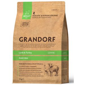 Сухой Корм Грандорф для Собак Мелких, Мини и Малых Пород с Ягненком и Индейкой