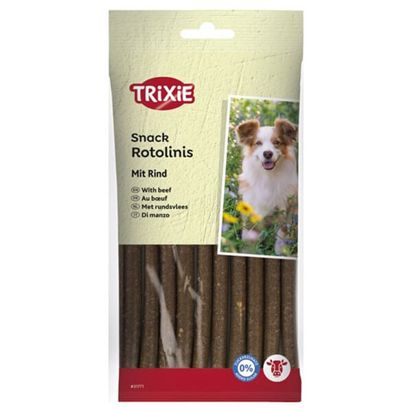 Лакомство Trixie Soft Snack ROTOLINIS с говядиной — 120г. Лакомство Трикси Софт Снек Rotolinis для Собак с Говядиной в Виде Мягких, Питательных и Вкусных Палочек – 120г.