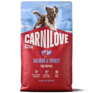 Сухой Корм Карнилав для Щенков Возрасте от 1 до 12 Месяцев с Лососем и Индейкой - 4 кг.