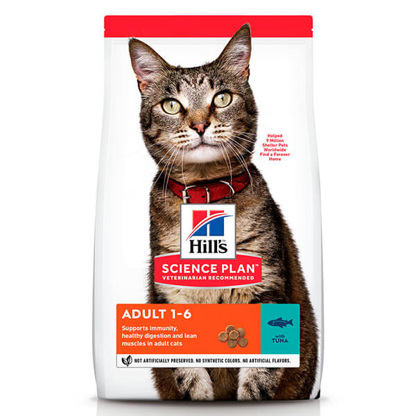 Сухой Корм Хиллс(Hills) для Кошек в Возрасте от 1 Года до 6 Лет с Тунцом