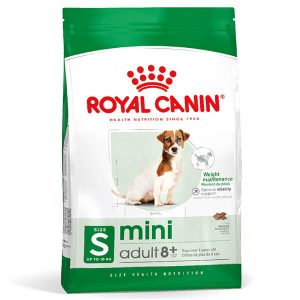 Сухой Корм Роял Канин Мини Эдалт 8+ для Пожилых, Старых Собак Мелких Пород в Возрасте Старше 8 Лет