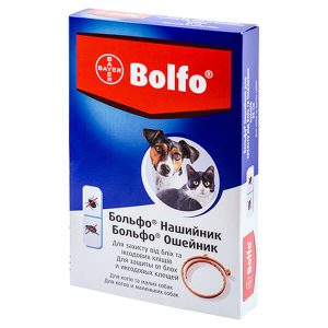 Bayer Bolfo (Байер Больфо) ошейник длиной 35 см. для защиты собак и кошек от блох, вшей, власоедов и иксодовых клещей