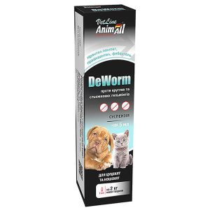 Суспензия AnimAll VetLine DeWorm от глистов для щенков и котят