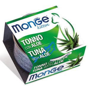 Monge Kitten Tuna and Aloe — это влажный корм для котят специально созданный как дополнение к ежедневному рациону в период роста, помогает разнообразить питание котёнка качественным влажным кормом