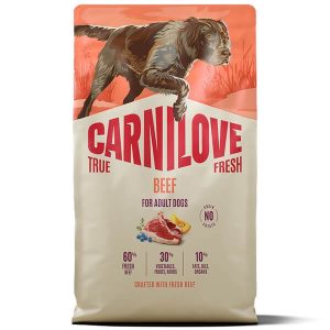 Carnilove True Fresh Dog Adult Beef — сухой корм с говядиной для взрослых собак, 4 кг