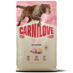 Сухой корм Carnilove True Fresh Dog Adult Turkey с индейкой для взрослых собак. Упаковка 4 кг.