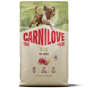Сухой корм Carnilove True Fresh Puppy Duck для щенков и беременных, кормящих собак всех пород, упаковка - 4 кг