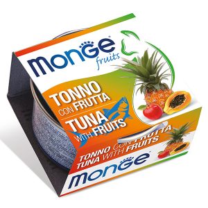 Monge Fruits Cat Adult Tuna with Fruits — это влажный корм для взрослых кошек с тунцом и фруктами. Дополнительный корм с нежными кусочками тунца и фруктами помогает разнообразить ежедневный рацион кошки